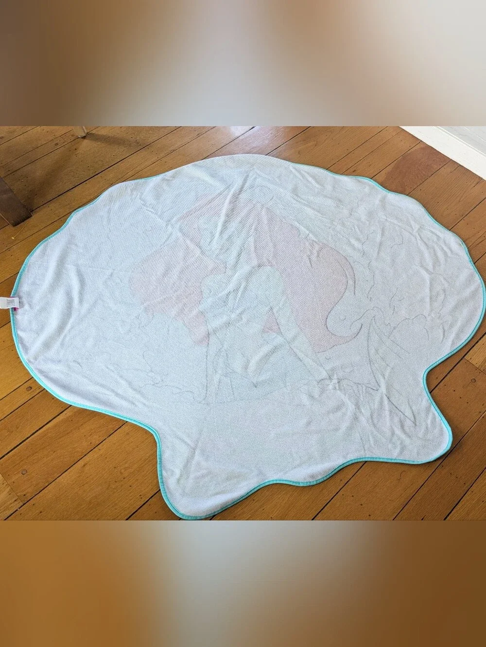 Disney Princess Little Mermaid Ariel Shell Shaped Oversized Towel Blanket